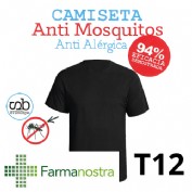 Camiseta antimosquitos stingbye camiseta manga corta  | talla t12 | color negro